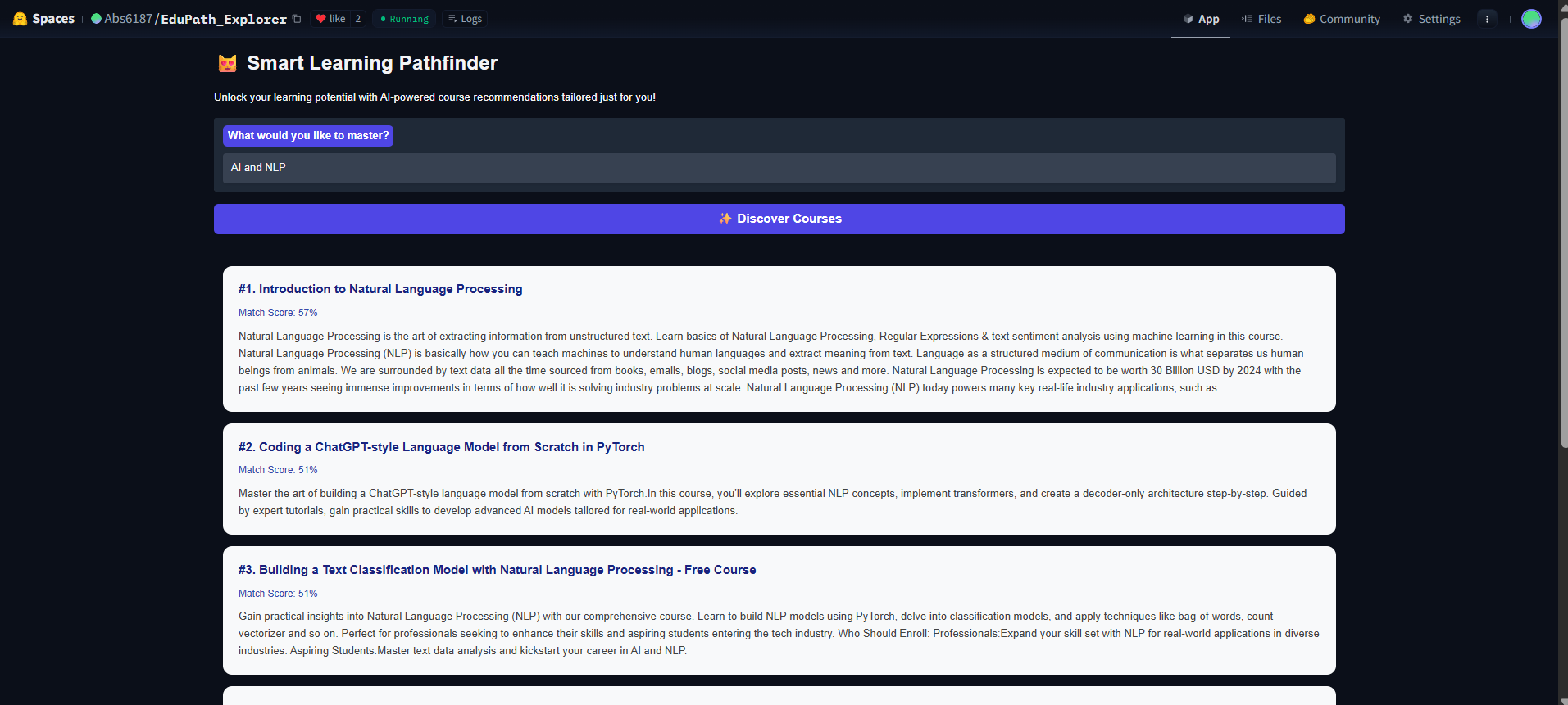 EduPath Explorer - Smart Learning Pathfinder