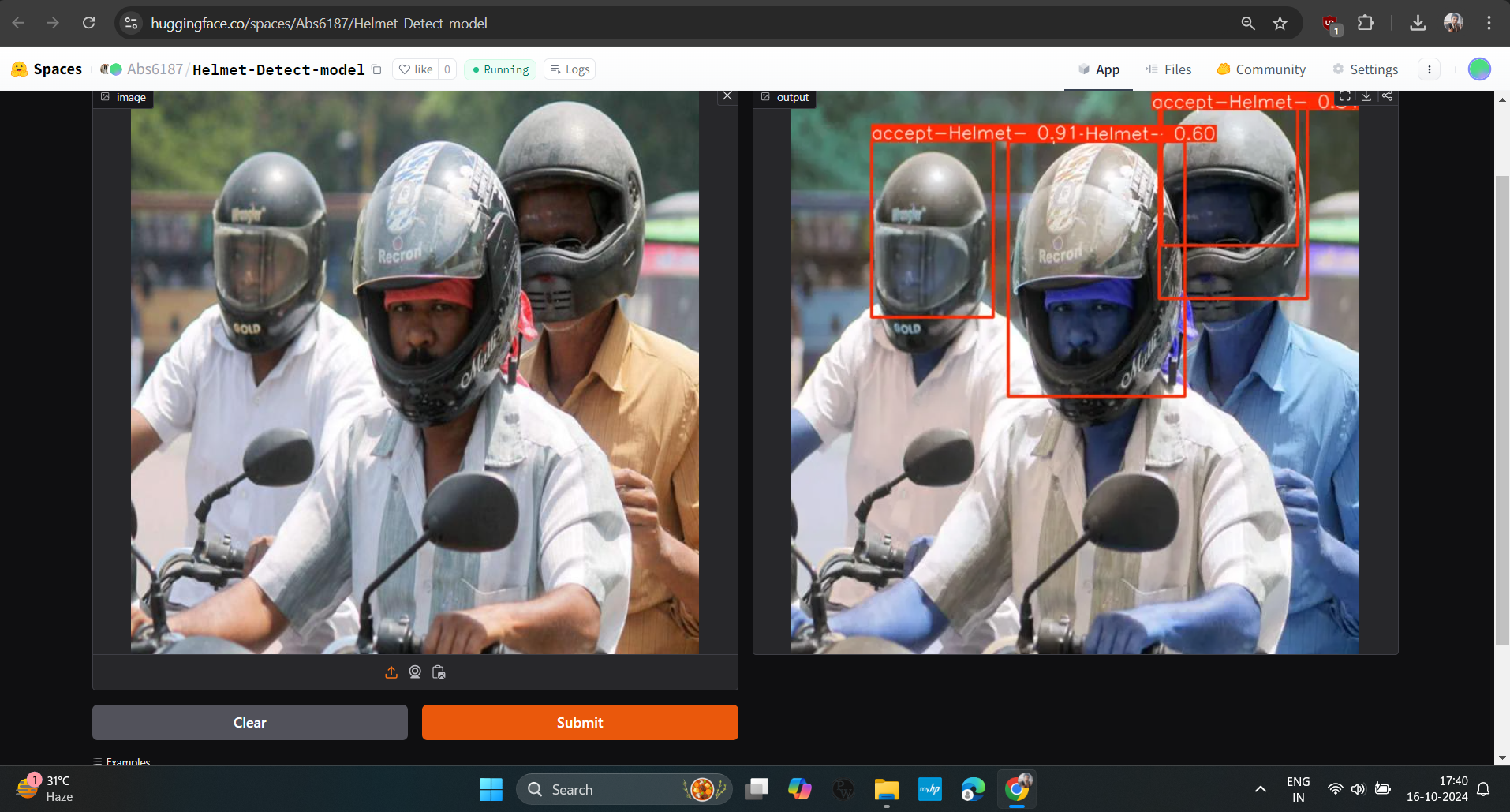 Helmet Detection System